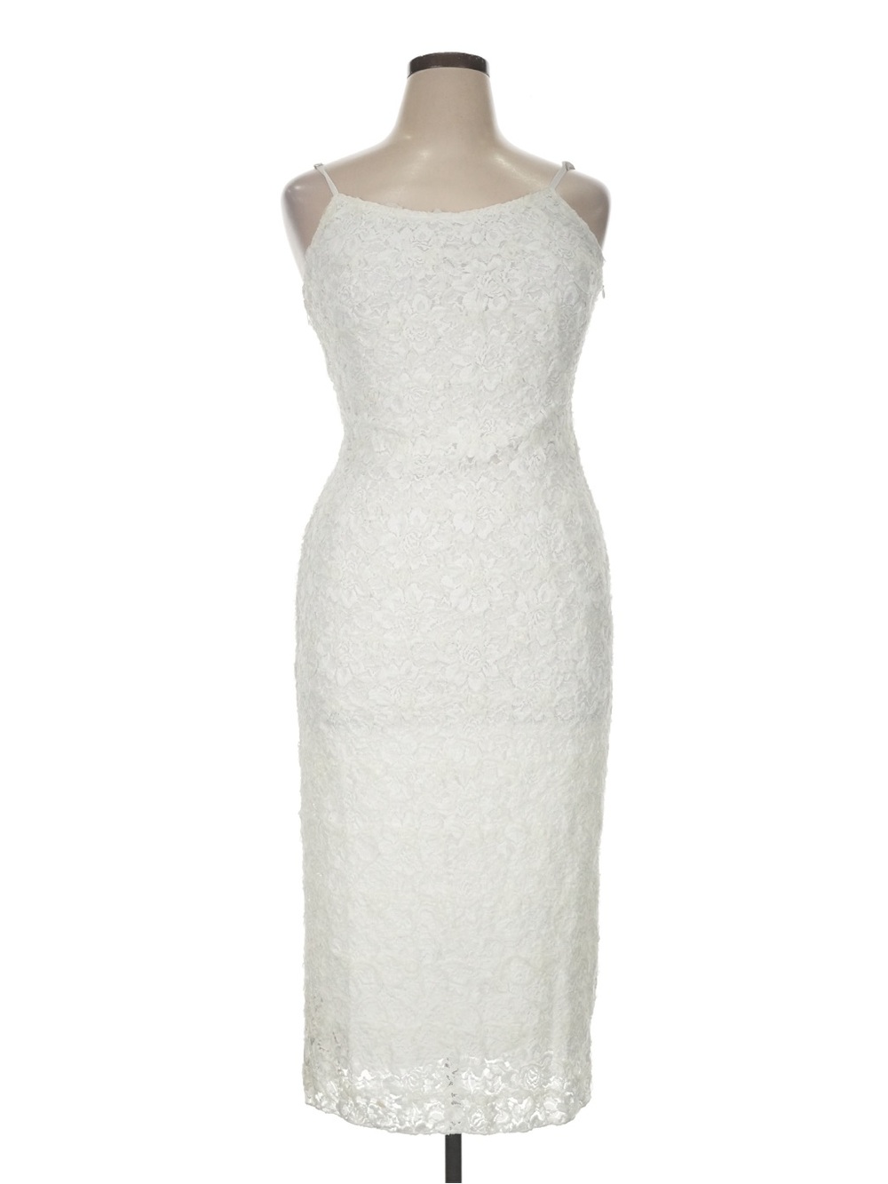 12th Tribe Ivy White Textured Midi Dress - Size XL - Picture 6 of 11